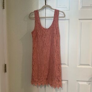 Jack by BB Dakota Mauve Lace Sleeveless Dress